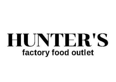 Hunter's factory food outlet logo.